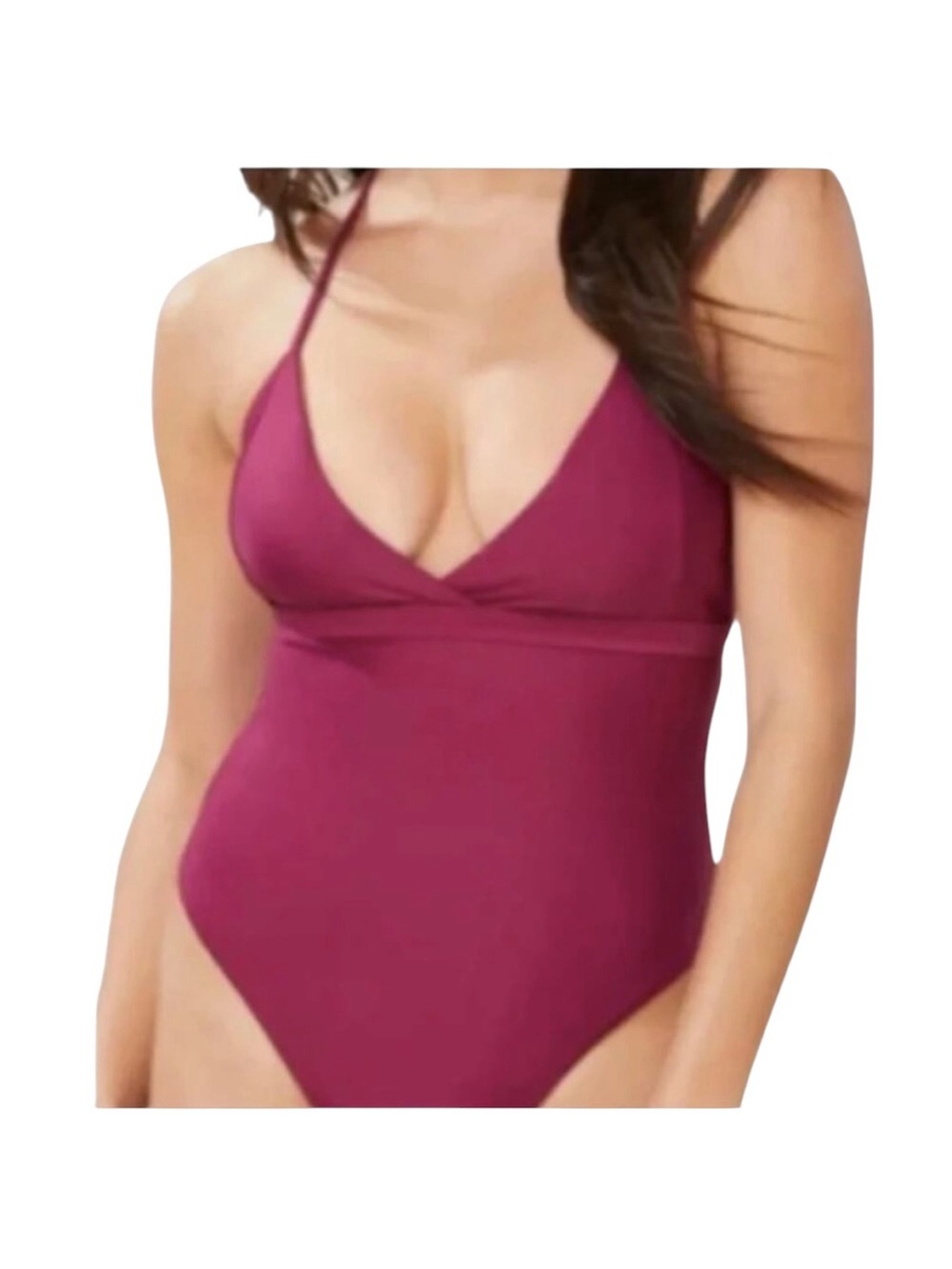 Andie Lagos‎ One-Piece Swimsuit in Plum NWT